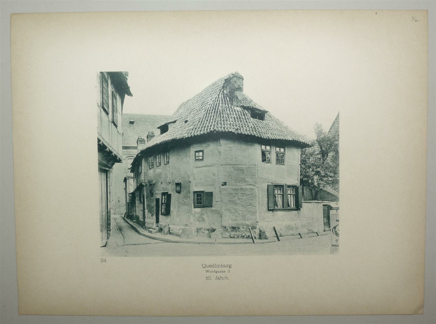 Quedlinburg. "Quedlinburg. Wordgasse 3. 15. Jahrh."., 40