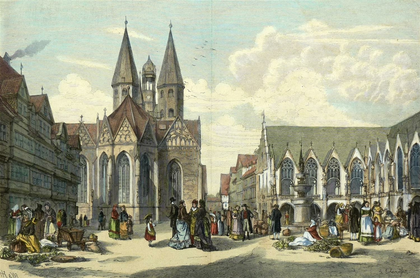 Braunschweig. Altstadtmarkt. "Der AltstadtMarkt in