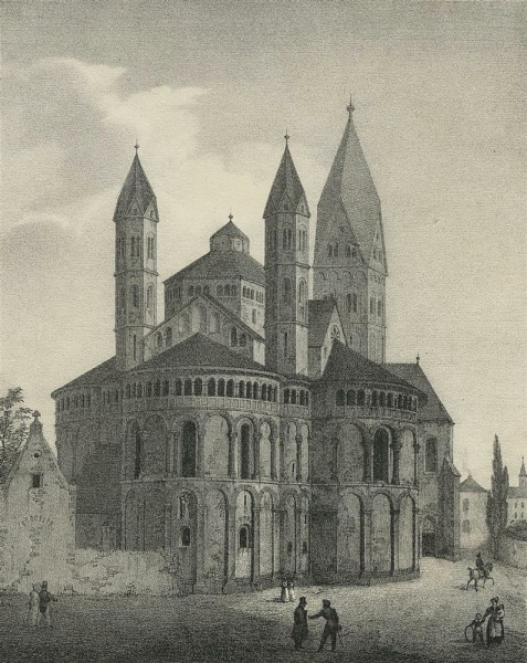 Koln Kirchenansicht Die Heil Apostelkirche Zu Coln A R L E 80 00 Kunst Antike Grafiken Gemalde Foto Bild Antiquariat