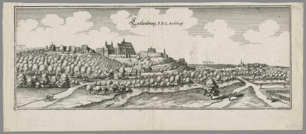 Katlenburg-Lindau. - Panoramaansicht. - Merian. - "Katlenburg F.B.L ...