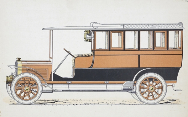 Transport & Verkehr. - Omnibus. - "Omnibus Automobile N. 450".