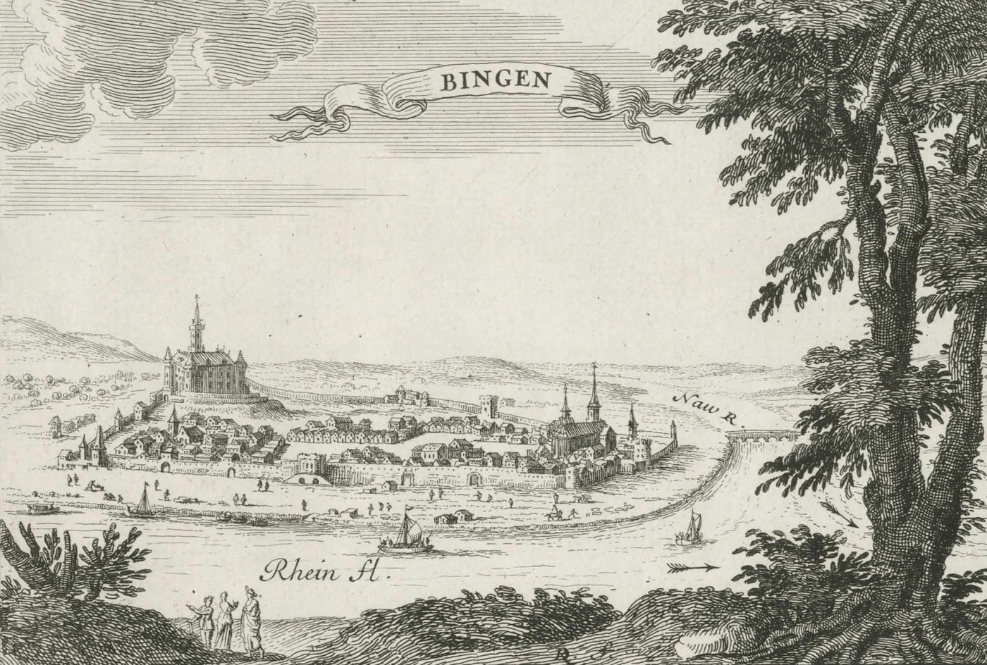 Bingen am Rhein. - Gesamtansicht. - "Bingen"., 80,00