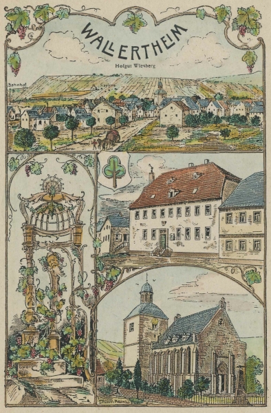 Wallertheim. - Mehransichtenblatt. - "Wallertheim".