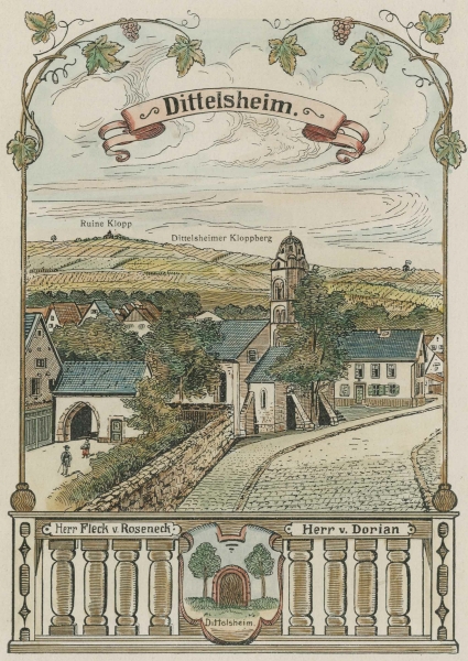 Dittelsheim-Heßloch. - Gesamtansicht. - "Dittelsheim".