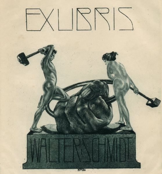 Kolb, Alois. - "Ex Libris Walter Schmidt"