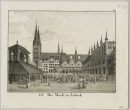 Lübeck. - Gesamtansicht. - "416. Der Markt in Lübeck".