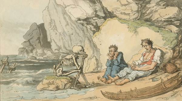 "The English Dance of Death". - Combe & Rowlandson. - "The Shipwreck".