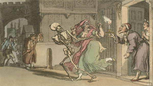 "The English Dance of Death". - Combe & Rowlandson. - "The Virago".