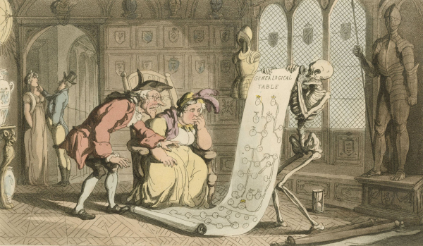 "The English Dance of Death". - Combe & Rowlandson. - "The Genealogist".