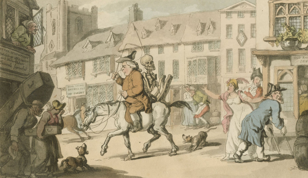 "The English Dance of Death". - Combe & Rowlandson. - "The Undertaker".