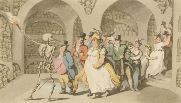 "The English Dance of Death". - Combe & Rowlandson. - "The Vision of Skulls".