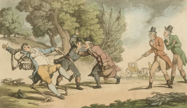 "The English Dance of Death". - Combe & Rowlandson. - "The Duel".