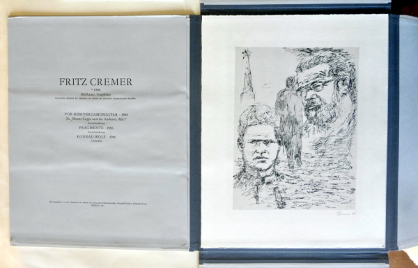 Fritz Cremer: Mappe mit drei originalen Grafiken