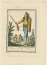 Indonesien. - Trachtendarstellung. - Mann von der Insel Ambon. - "Homme de lIsle dAmboine..".