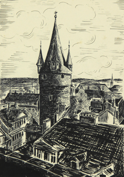 Kassel. - Altstadt. - "Druselturm Alt-Kassel".