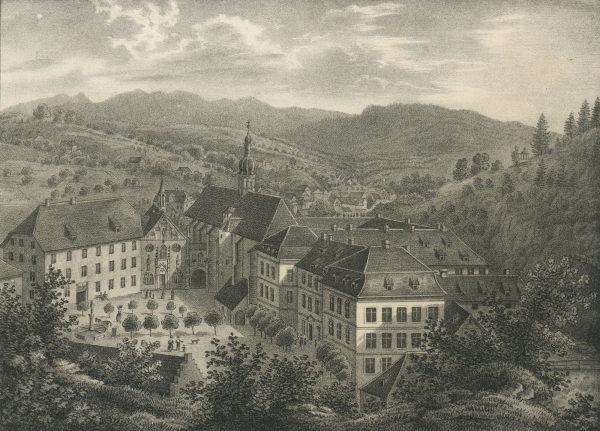 Baden-Baden. - Klosteransicht. - "Kloster Lichtenthal.".