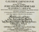 Remshard, Karl. - "Titelblatt Galeriae...