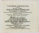 Remshard, Karl. - "Titelblatt Galeriae Farnesianae".