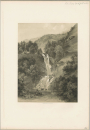 Reichenbachfall (Meiringen). - Gesamtansicht. - "Cascade Inferieure de Reichenbach (Suisse)".