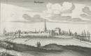 Uerdingen (Krefeld). - Stadtpanorama. - Merian. -...