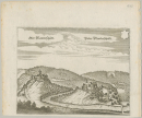 Manderscheid. - Vogelschau. - Merian. - "Ober Manderscheidt – Under Manderscheidt".