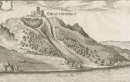 Drachenfels. - Gesamtansicht. - Merian. -...