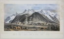 Mont Blanc. - "Le Bourg de Chamonix et la Chaine du...