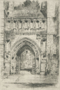 Connecticut. - Yale University. Gateway, Memorial Quadrangle. - Paul Geissler.