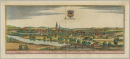 Frankenberg (Sachsen). - Gesamtansicht. - Merian. - "Franckenberg".