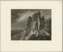 Bastei (Sächsische Schweiz). - Teilansicht. - Ludwig...