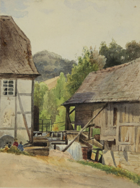 Groeben, Fräulein von. - "Wassermühle".