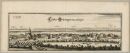 Halberstadt. - Gesamtansicht. - Merian. - "Closter Brüningen Bey Halberstatt".