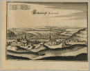 Rothenburg (Saale). - Gesamtansicht. - Merian. - "Rothenburgk. An der Saale".