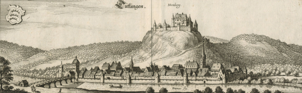 Tuttlingen. - Gesamtansicht. - Merian. - "Tutlingen".