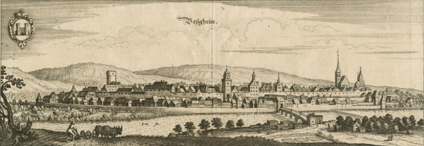 Besigheim. - Gesamtansicht. - Merian. - "Besigheim".