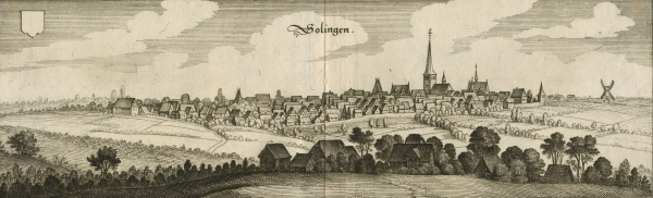 Solingen. - Gesamtansicht. - Merian. - "Solingen".