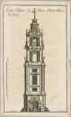 Berlin. - Teilansicht. - "Erster Dessein, des Neuen Müntz Thurms In Berlin".