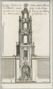 Berlin. - Teilansicht. - "Zweyter Dessein des Neuen Müntz Thurms in Berlin; welcher breiter in der Anlage gemachet ward [...]".