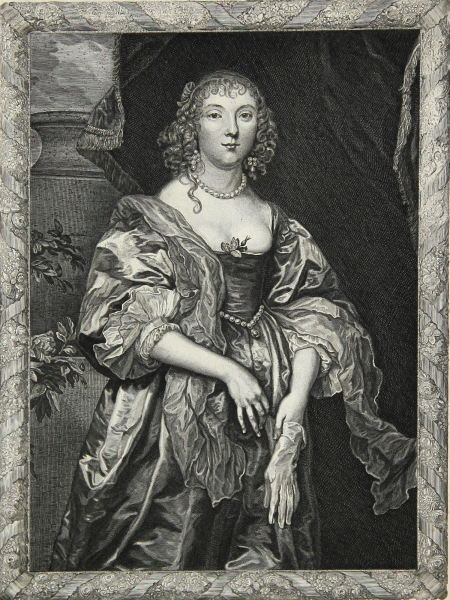 Lombart, Pierre. - Porträt. - "Anna. Comitissa de Bedford".