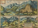 Innsbruck. - Braun & Hogenberg. - "Prospectus amoeniss. vallis Oeniponticae".