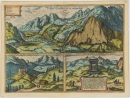 Innsbruck. - Braun & Hogenberg. - "Prospectus amoeniss. vallis Oeniponticae".