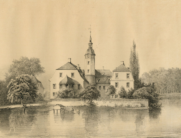 Machern (Leipzig). - Schlossansicht. - Poenicke. - "Machern".