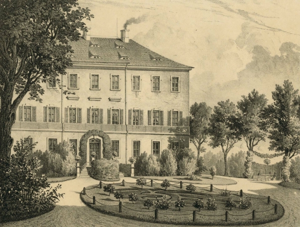 Zabeltitz-Strauch (Meissen). - Herrenhaus. - Poenicke. - "Strauch".