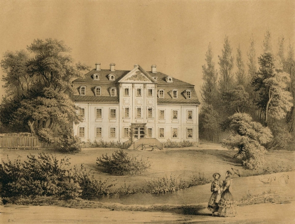 Großpösna-Störmthal (Leipzig). - Schlossansicht. - Poenicke. - "Störmthal".