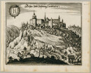 Landskron. - Gesamtansicht. - Merian. - "Schloss und Feßtung Lanndtscron".