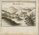 Gutenberg. - Gesamtansicht. - Merian. - "Herrschafft Güettenberg".