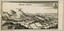 Sankt Georgen im Attergau. - Gesamtansicht. - Merian. - "Marckht S. Georgen".