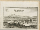 Ebelsberg (Linz). - Gesamtansicht. - Merian. - "Prosp deß Eybelsberger Hoffs negst ausser Lintz gelegen".