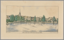 Flensburg - Teilansicht. - V. J. Hagemann. - "Am kleinen Mühlenteich Anno 1900"